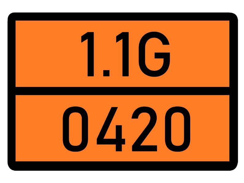 Детальное изображение элемента табличка 1.1g-0420 от ALLPARTS.SU