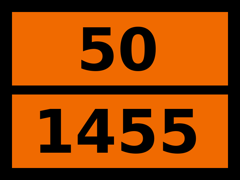 Детальное изображение элемента табличка опасный груз "50-1455. кальция перхлорат" от ALLPARTS.SU