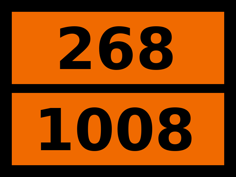 Детальное изображение элемента табличка опасный груз "268-1008. бора трифторид" от ALLPARTS.SU
