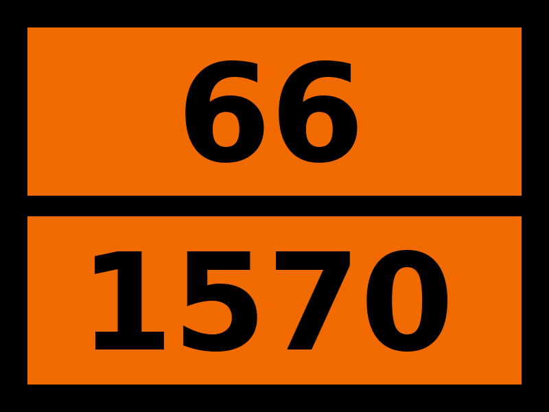 Детальное изображение элемента табличка опасный груз "66-1570. бруцин" от ALLPARTS.SU
