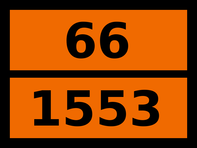 Детальное изображение элемента табличка опасный груз "66-1553. кислота мышьяковая жидкая" от ALLPARTS.SU