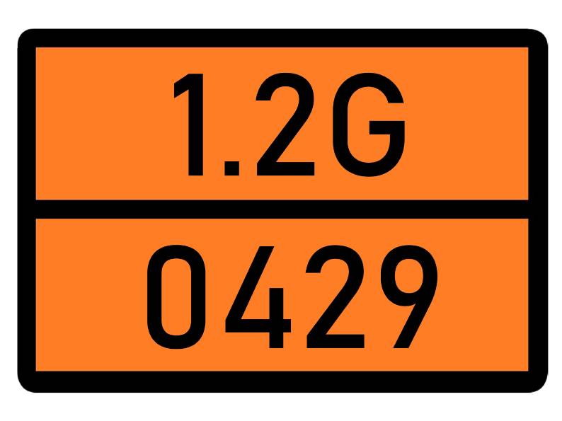 Детальное изображение элемента табличка 1.2g-0429 от ALLPARTS.SU
