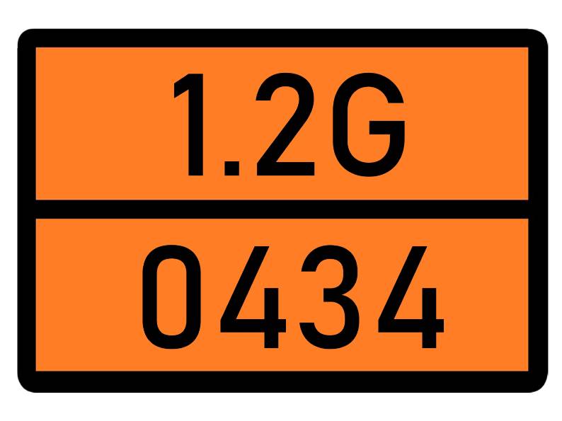 Детальное изображение элемента табличка 1.2g-0434 от ALLPARTS.SU