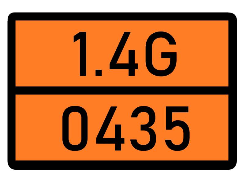 Детальное изображение элемента табличка 1.4g-0435 от ALLPARTS.SU